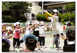 どうぶつさんの体操中